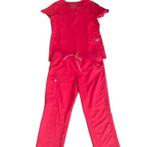 EUC FIGS Casma Small top and Medium pants set
